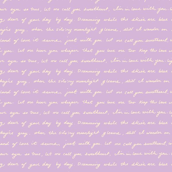 Let Me Call You Sweetheart in Lilac