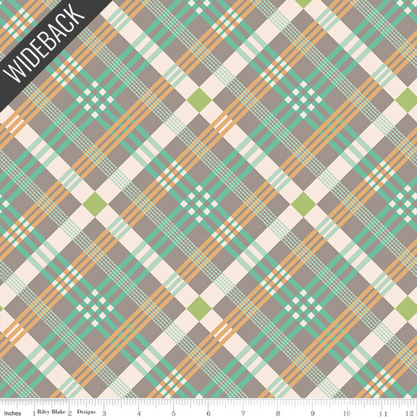 Plaid Wideback in Rustic