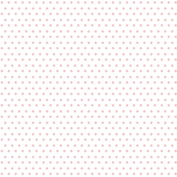Winter Dot in Sweet Pink on White