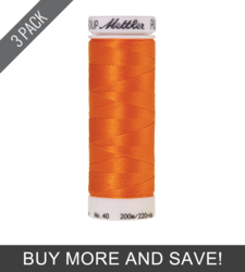 Pumpkin (3406-1102) - Poly Sheen - 220 Yards (3 Pack)