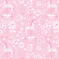 Carousel Horse in Camilla Pink