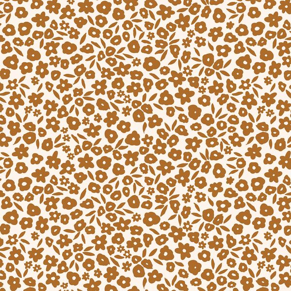 Flower Field in Copper Brown