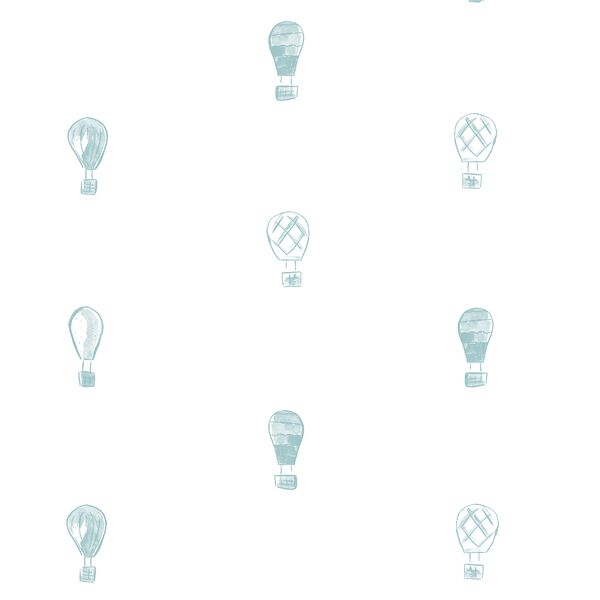 Polka Dot Balloons in Aqua Sky