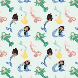 Small Mermaids in Aqua Sea