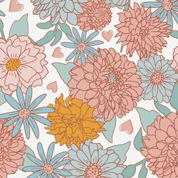 Large Love You More Floral in Blossoming
