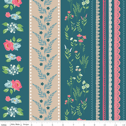 Wide Stripe in Colonial Blue