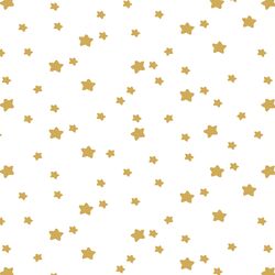 Star Light in Straw on White