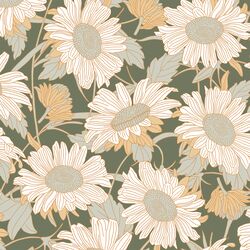 Large Daisies in Lichen