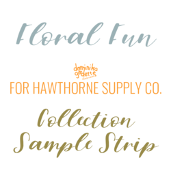 Floral Fun Sample Strip