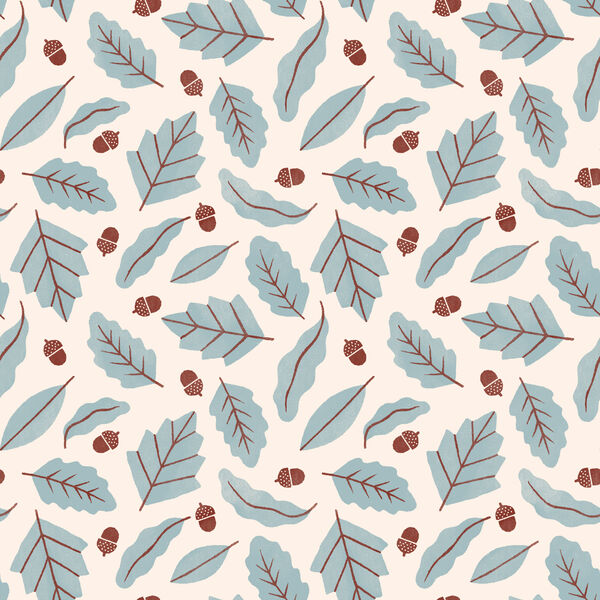 Fallen Leaves in Blue
