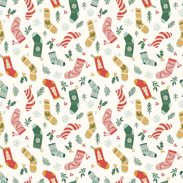 Little Christmas Stockings in Happy