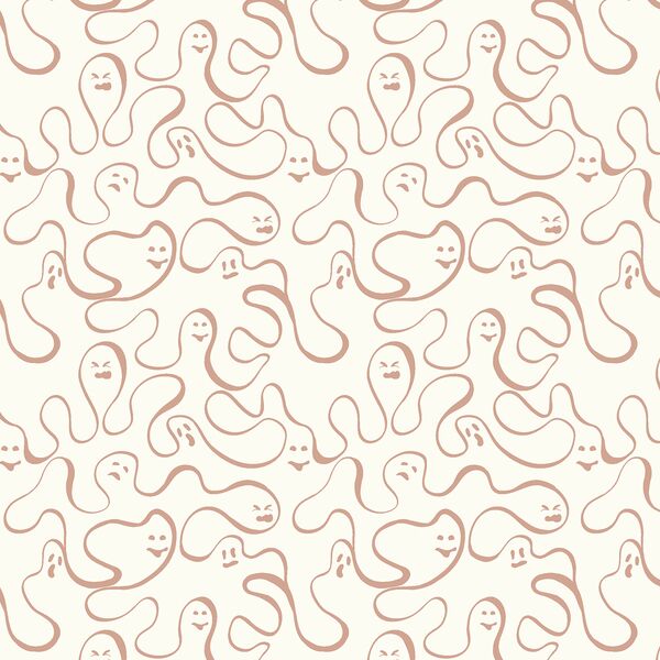 Ghostly Scribbles in Cream