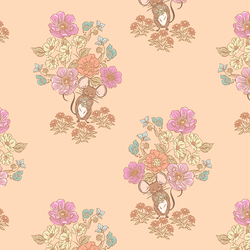 Meadow Mouse in Peach