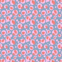 Strawberry Kiss in Copen Blue