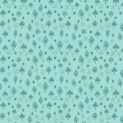 Trees in Peaceful Aqua