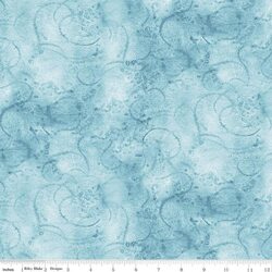 Painter's Watercolor Swirl in Turquoise