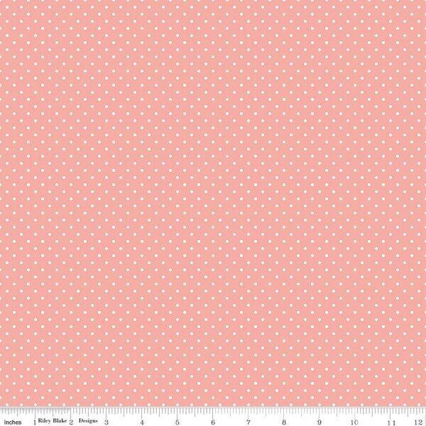 Swiss Dot in Apricot Blush