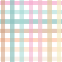 Large Rainbow Gingham in Meadow