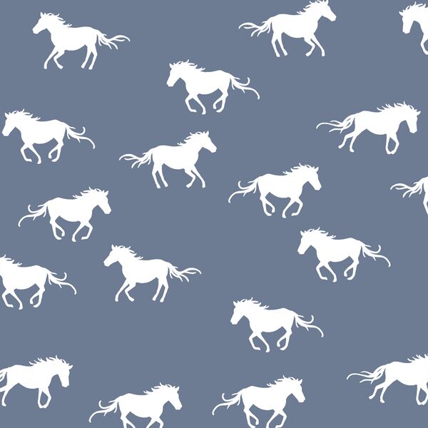 Horse Silhouette in Dove