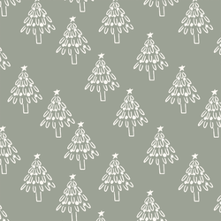 Trees in Frosty Forest
