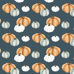 Pumpkin Patch in Midnight Blue
