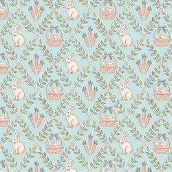 Little Hopscotch Harvest in Sweet Aqua