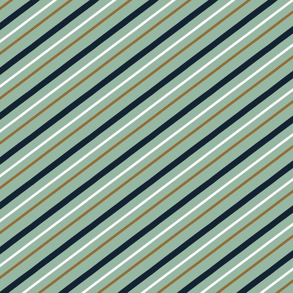 Summer Stripe in Leaf Green