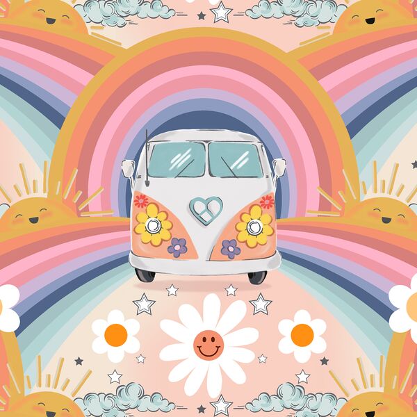 Daisy Dreams in Rainbow