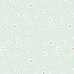 Wild Daisies in Airy Blue