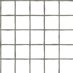 Windowpane in Greige on White