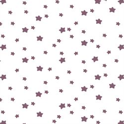 Star Light in Mulberry on White