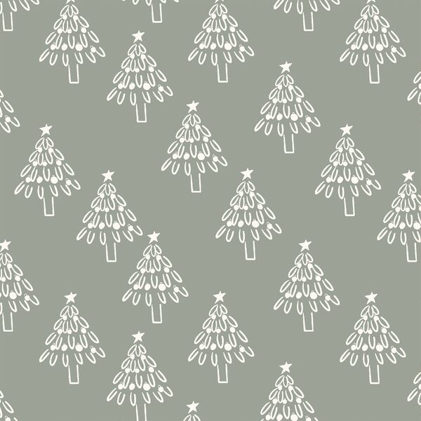 Trees in Frosty Forest