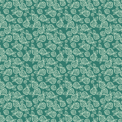 Little Tea Roses in Malachite Green