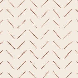 Chevron in Rust Red on Egret