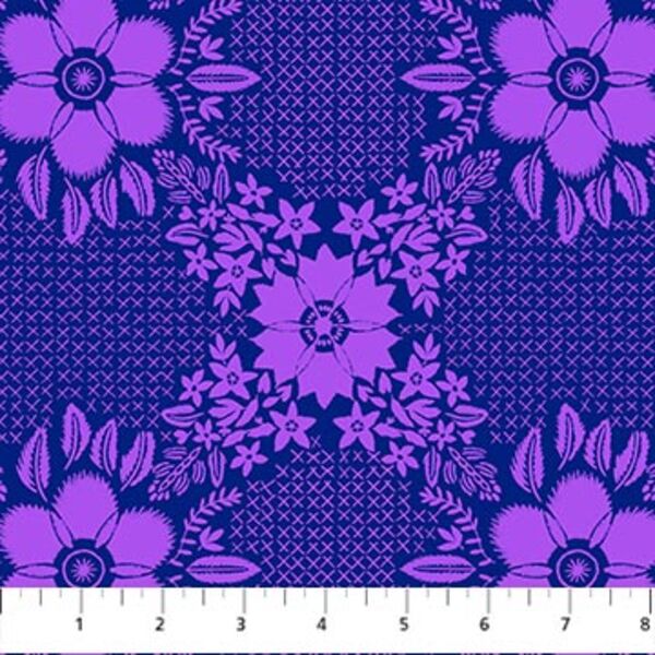 Embroidery in Grape