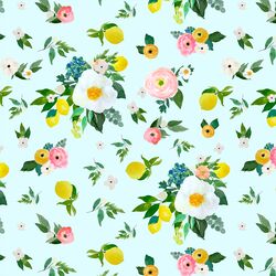 Large Lemon Blossoms in Spring Breeze