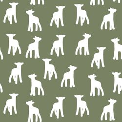 Lamb Silhouette in Olive