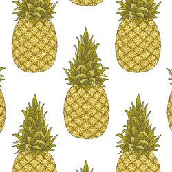 Pineapples in White