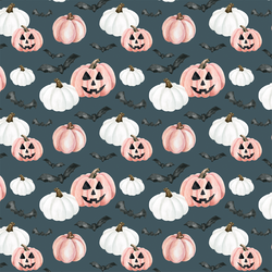 Small Jack-O-Lanterns in Pink and Midnight Blue