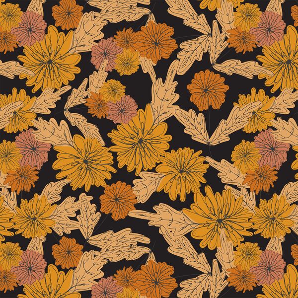 Chrysanthemum in Coal