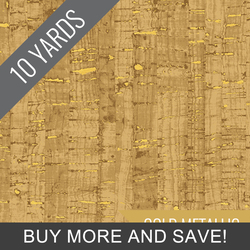 Uncorked in Cork Metallic - 10 Yard Bolt