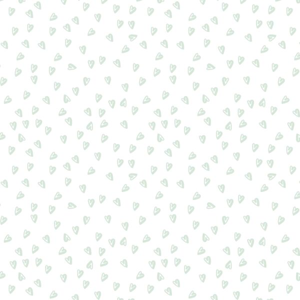 Little Sugar Hearts in Mint Swirl