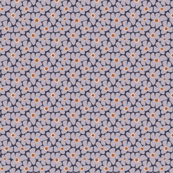 Flower Patch in Lavender Gray