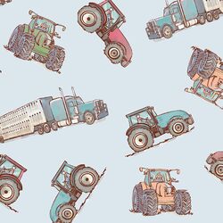 Large Tractor Toss Up in Sky Blue