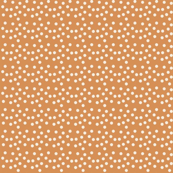 Scallop Polka Dots in Warm Orange