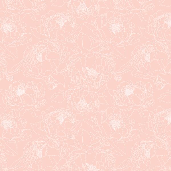 Sketched Garden in Pink Petal