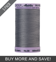Roman Silver (9104-70421) - Silk Finish Cotton 50wt - 547 Yards (5 Pack)