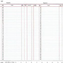 Ledger Paper in White