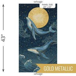 Moonbeam Panel in Navy Multi Shimmer
