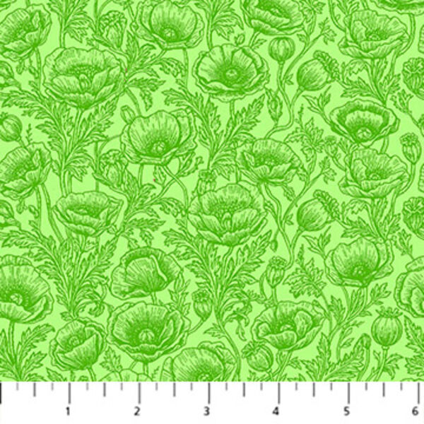 Poppies in Green
